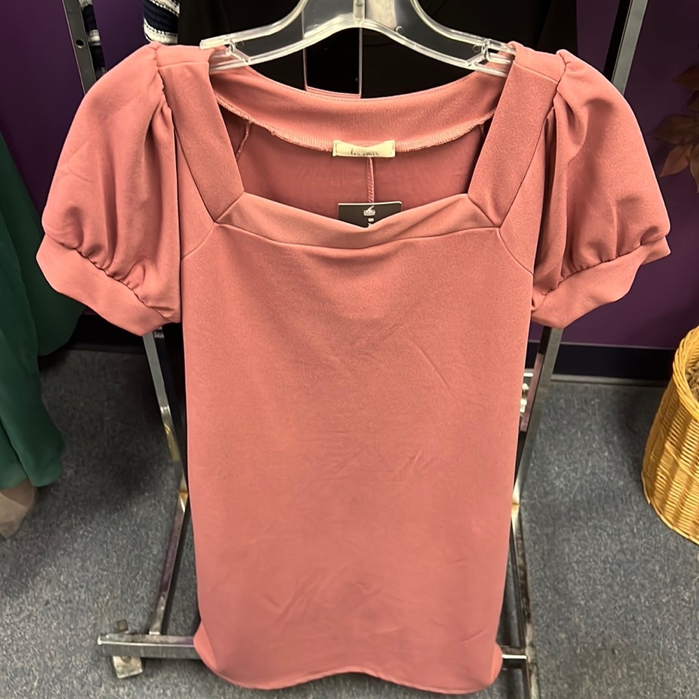 💜Les Amis Pink Short Sleeve Dress S